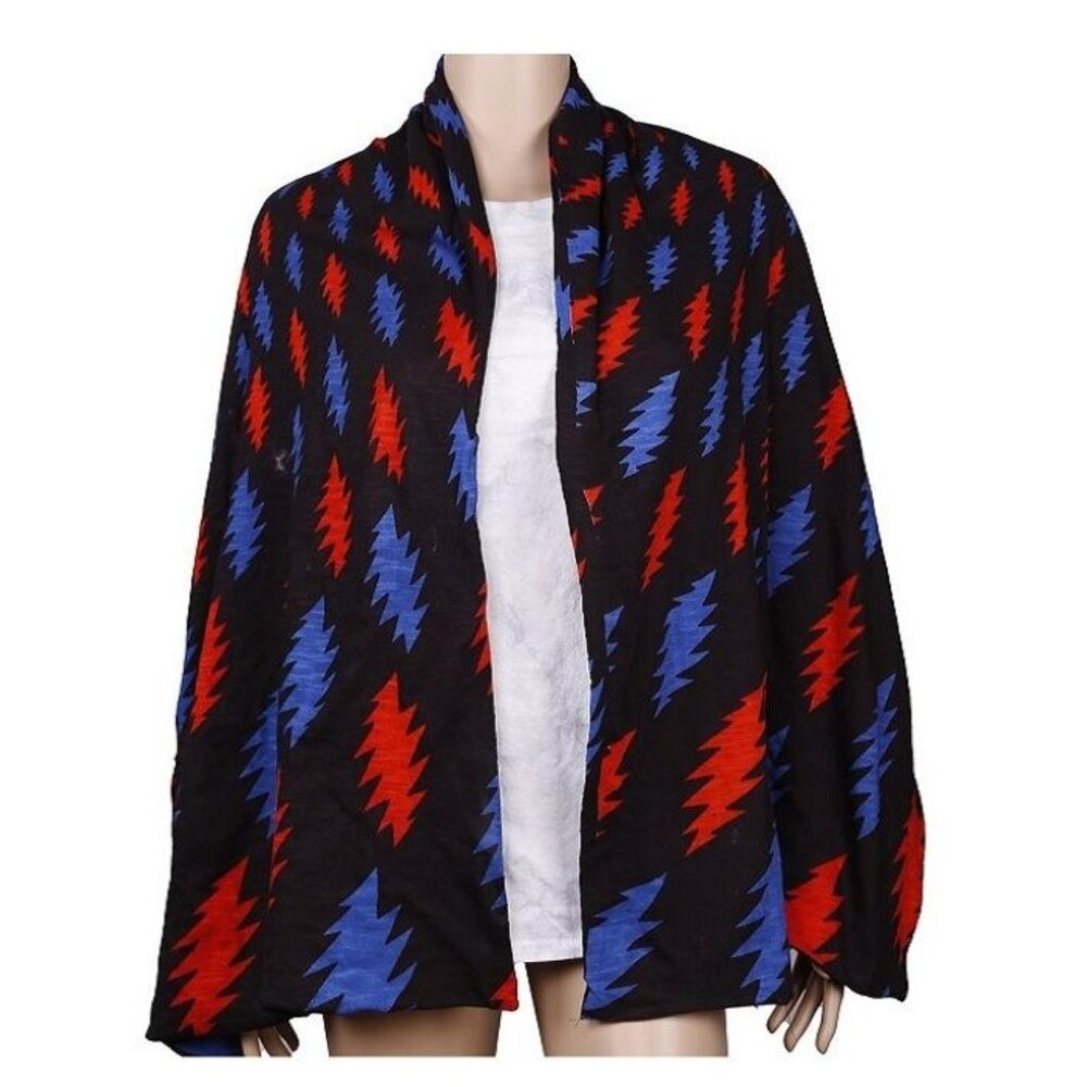 Grateful Dead New Lightning Bolt Long Scarf Neck Wrap Fashion Music Mask Hippie - Picture 4 of 5